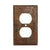 Package of Four Copper Switchplate Single Duplex, 2 Hole Outlet Cover - Hardware by Design