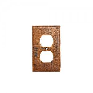 Copper Switchplate Single Duplex, 2 Hole Outlet Cover