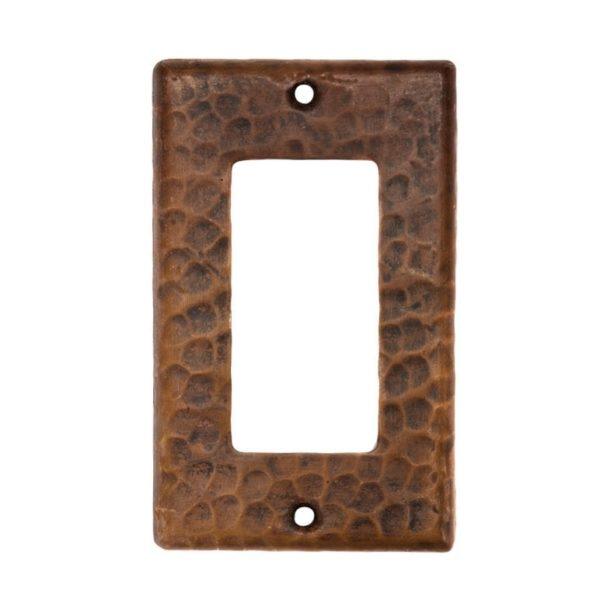 Package of Two 2-3/4" x 4-1/2" Single Copper Switch Plate Covers - Hardware by Design