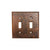 Premier Copper Products Copper Switchplate Double Toggle Switch Cover - ST2
