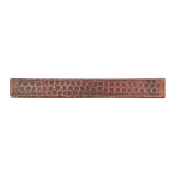 1" x 8" Hammered Copper Tile