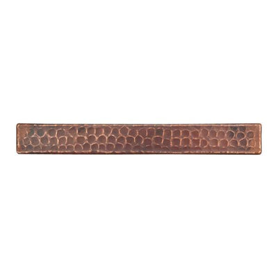 1" x 8" Hammered Copper Tile - Hardware by Design