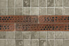 Package of Eight 1" x 8" Copper Hammered Tiles - Hardware by Design