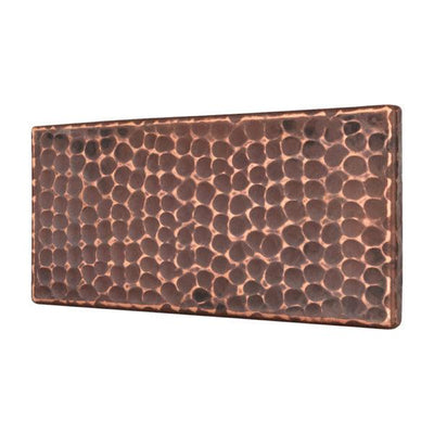 Package of Four 3" x 6" Hammered Copper Tiles - Hardware by Design