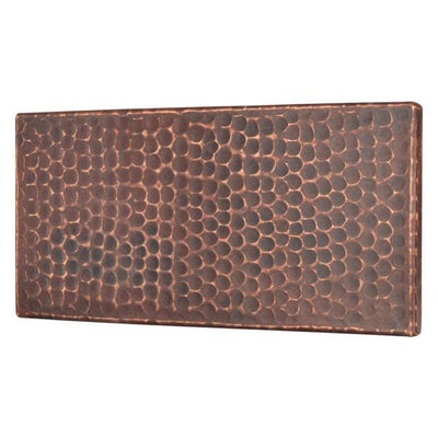 Package of Four 4" x 8" Hammered Copper Tiles - Hardware by Design