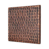 Package of Eight 4" x 4" Hammered Copper Tiles - Hardware by Design