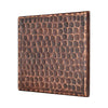 Package of Four 4" x 4" Hammered Copper Tiles - Hardware by Design
