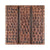 Package of Four 4" x 4" Hammered Copper Tiles with Linear Design - Hardware by Design