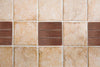 Package of Eight 4" x 4" Hammered Copper Tiles with Linear Design - Hardware by Design