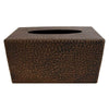 Large Hammered Copper Tissue Box Cover - Hardware by Design