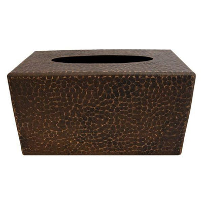 Large Hammered Copper Tissue Box Cover - Hardware by Design