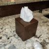 Small Hammered Copper Tissue Box Cover - Hardware by Design