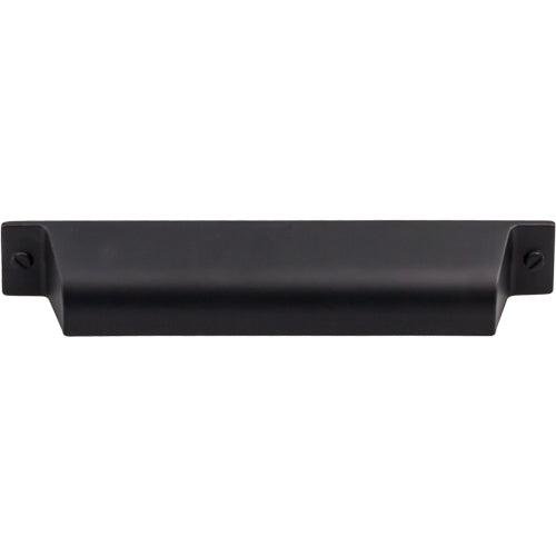 Top Knobs TK774BLK<strong> Channing Cup Pull 5" (c-c) - Flat Black</strong>