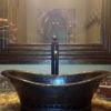 20″ Bath Tub Vessel Hammered Copper Sink - Hardware by Design