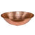 17" Oval Wired Rim Vessel Hammered Copper Sink in Polished Copper - Hardware by Design