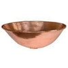 17" Oval Wired Rim Vessel Hammered Copper Sink in Polished Copper - Hardware by Design