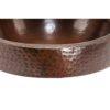 18‚Ä≥ Oval Skirted Vessel Hammered Copper Sink - Hardware by Design