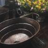 16" Oval Bucket Vessel Hammered Copper Sink with Handles - Hardware by Design