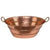 16" Oval Bucket Vessel Hammered Copper Sink with Handles in Polished Copper - Hardware by Design