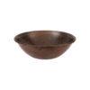 15" Round Wired Rim Vessel Hammered Copper Sink - Hardware by Design