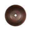 15" Round Wired Rim Vessel Hammered Copper Sink - Hardware by Design