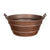 16" Round Bucket Vessel Hammered Copper Sink with Handles - Hardware by Design