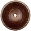 17″ Round Skirted Vessel Hammered Copper Sink - Hardware by Design