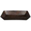 20" Rectangle Vessel Hammered Copper Sink - Hardware by Design