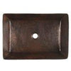 20" Rectangle Vessel Hammered Copper Sink - Hardware by Design