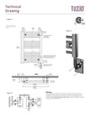 23.5"x31" Savoy Electric Towel Warmer