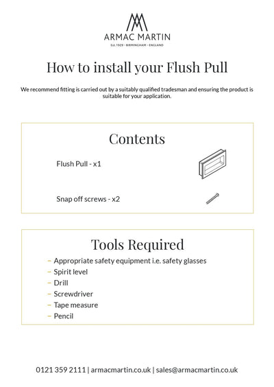 100MM Lyndon Flush Pull