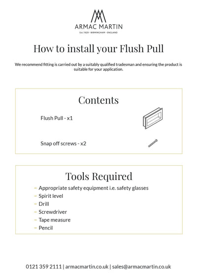 250MM Lyndon Flush Pull