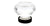Emtek Crystal And Porcelain 1-1/4 Inch Geometric Cabinet Knob - Hardware by Design
