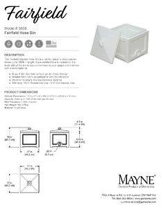 Fairfield Garden Hose Bin - Black - Hardware by Design