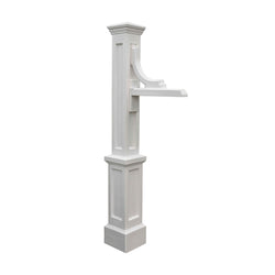 Woodhaven Address Sign Post - White