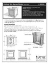 Fairfield 28x28 Square Planter - Black - Hardware by Design