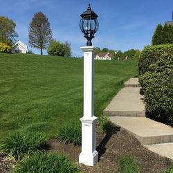 Signature Lamp Post - White w/Mount - Hardware by Design