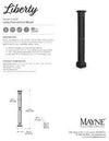 Liberty Lamp Post - Black no mount - Hardware by Design