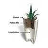 Modesto 42" Tall Planter - Black - Hardware by Design