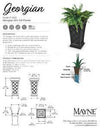 Georgian 28" Tall Planter - Black - Hardware by Design