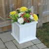 Cape Cod 14x14 Square Planter- White - Hardware by Design