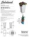 Lakeland 28" Tall Planter - White - Hardware by Design