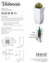 Valencia 30" Tall Planter - White